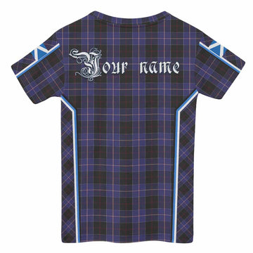 Dunlop Tartan Crest Kid T-shirt Scotland Coat of Arm Flag Style - Tartan Vibes Clothing