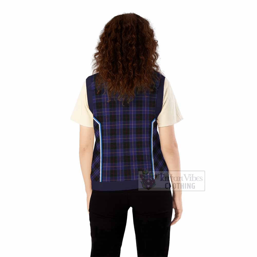 Dunlop Tartan Crest Knitted V-Neck Vest Scotland Coat of Arm Flag Style - Tartan Vibes Clothing