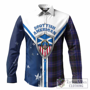 Dunlop Tartan Crest Long Sleeve Button Shirts Scottish-American Heritage