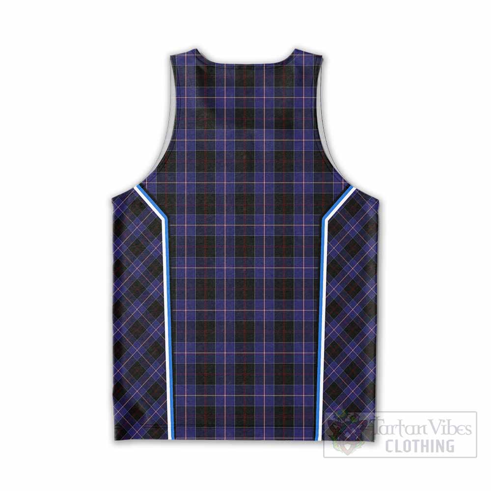 Dunlop Tartan Crest Men Tank Top Scotland Coat of Arm Flag Style - Tartan Vibes Clothing