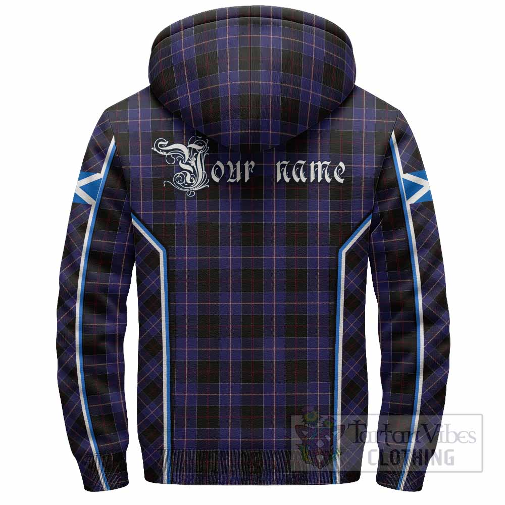 Dunlop Tartan Crest Sherpa Hoodie Scotland Coat of Arm Flag Style - Tartan Vibes Clothing