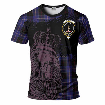 Dunlop Tartan Crest T-Shirt Crowned Lion Heritage Style