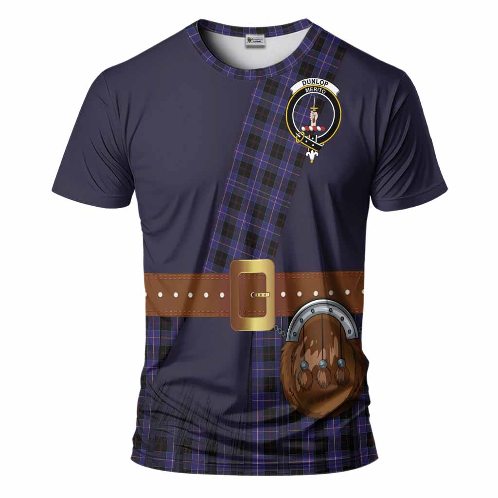 Dunlop Tartan Crest T-Shirt Kilt Costume Style