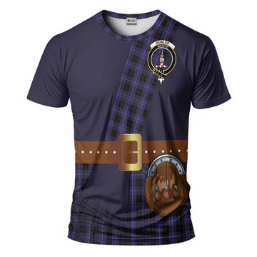 Dunlop Tartan Crest T-Shirt Kilt Costume Style