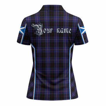 Dunlop Tartan Crest Women's Polo Shirt Scotland Coat of Arm Flag Style