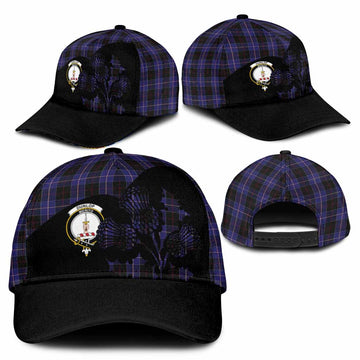 Dunlop Tartan Family Crest Classic Cap Scotland Thistle Floral Flag Style