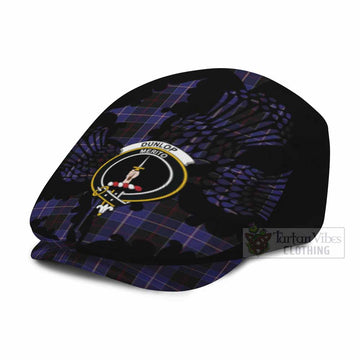 Dunlop Tartan Family Crest Flat Cap, Jeff Cap Scotland Thistle Floral