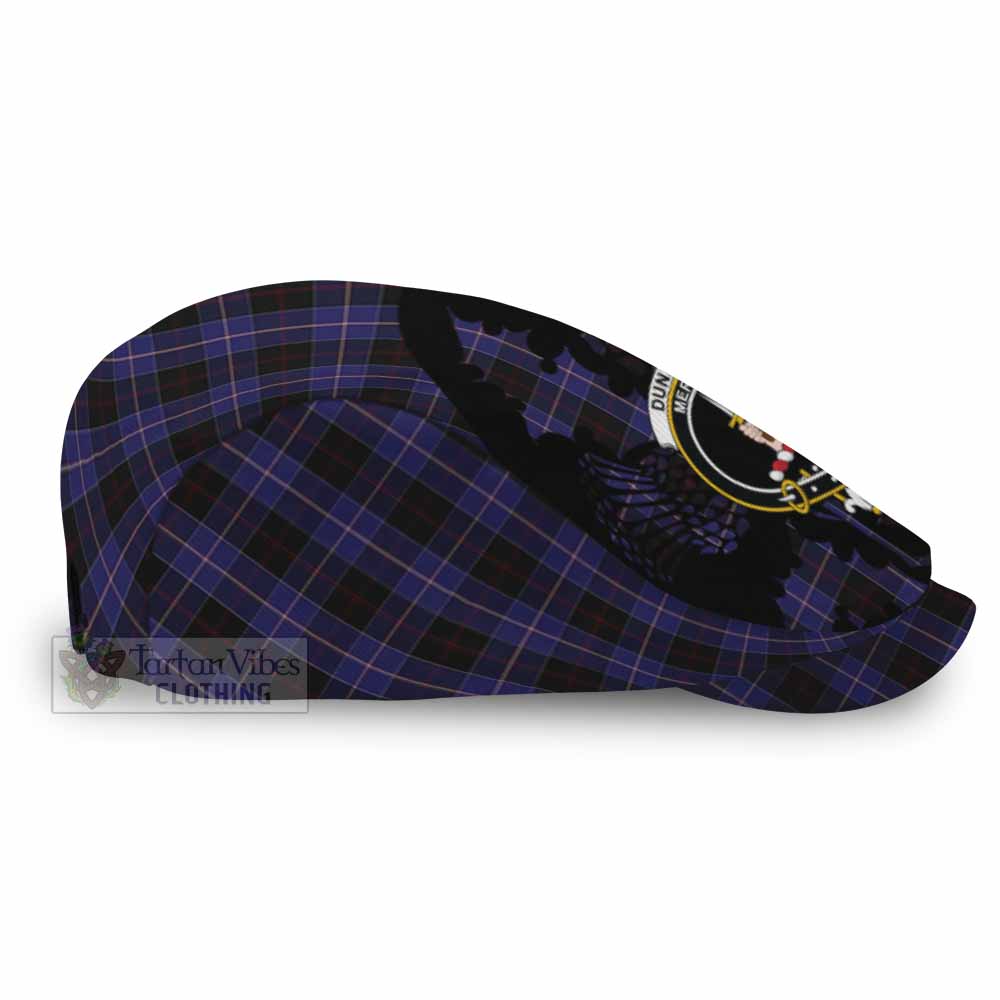 Dunlop Tartan Family Crest Flat Cap, Jeff Cap Scotland Thistle Floral