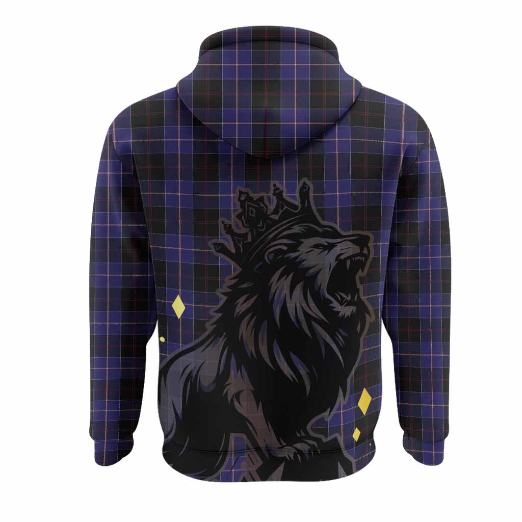 Dunlop Tartan Family Crest Hoodie Crowned Lion Roaring