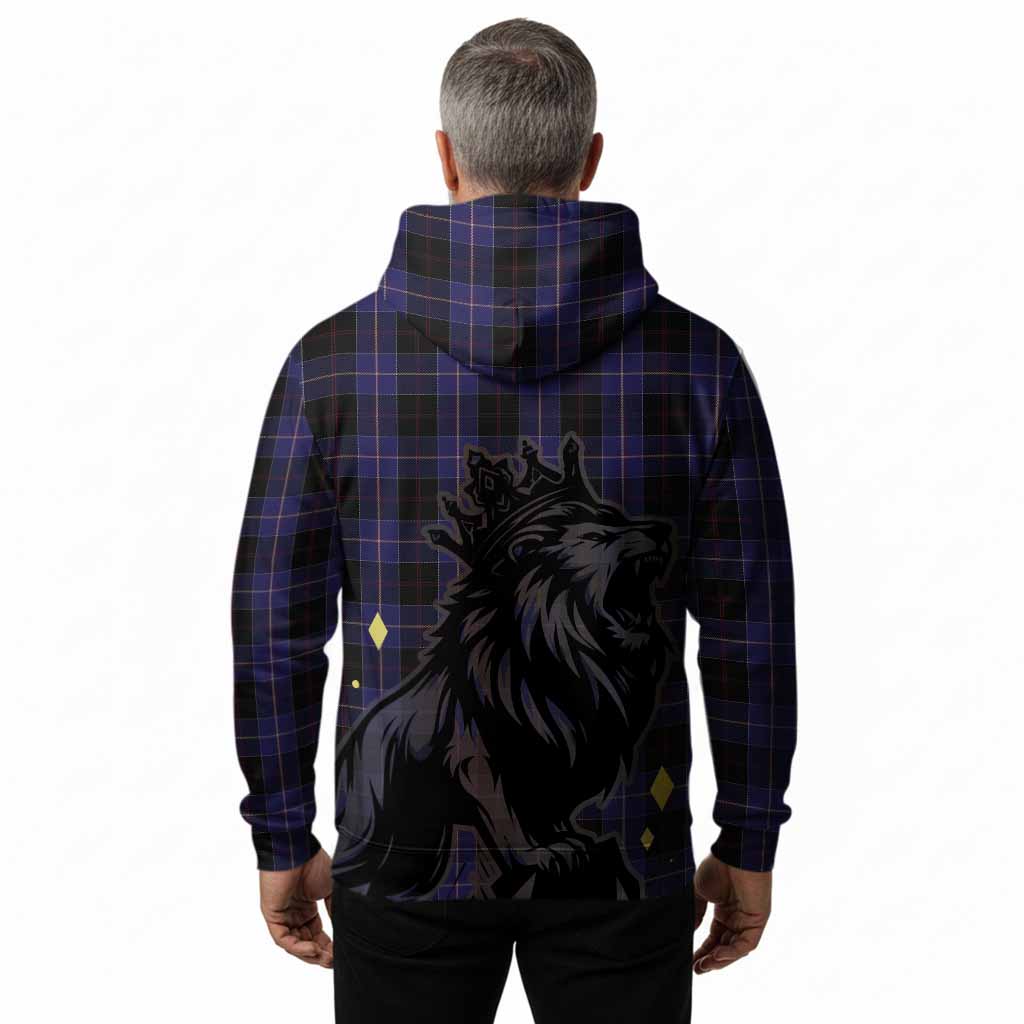 Dunlop Tartan Family Crest Hoodie Crowned Lion Roaring
