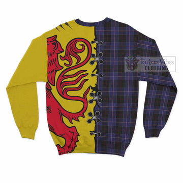 Dunlop Tartan Family Crest Sweatshirt Lion Rampant Honor