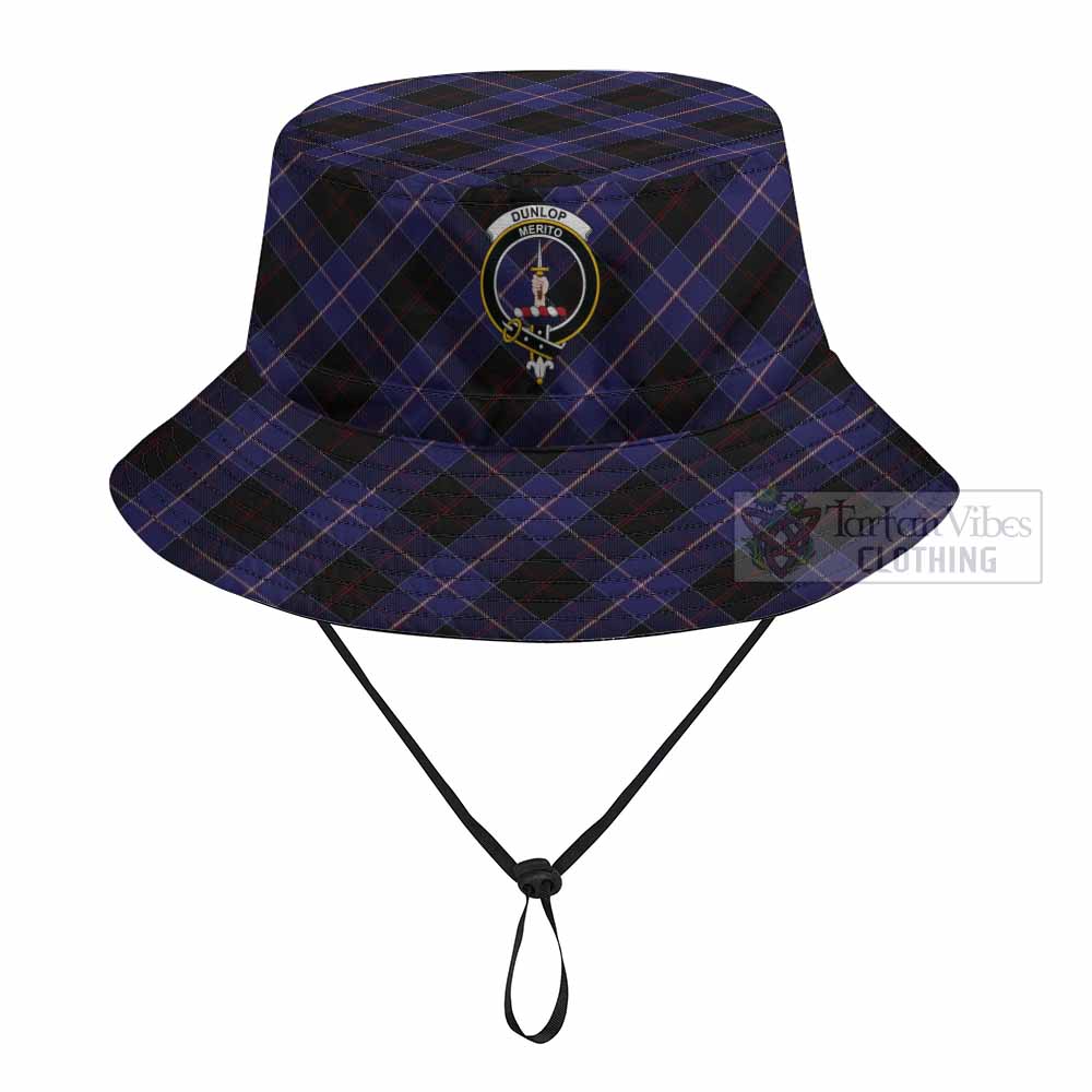 Dunlop Tartan Fishing Hat with Family Crest