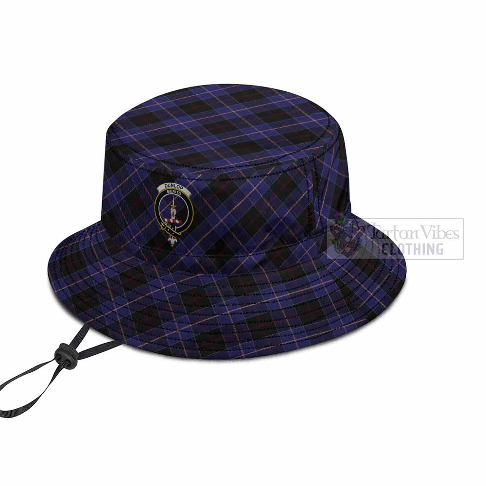 Dunlop Tartan Fishing Hat with Family Crest