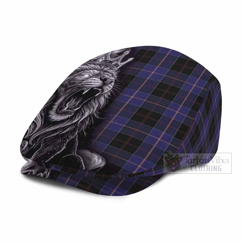 Dunlop Tartan Flat Cap, Jeff Cap Roaring Lion Heritage