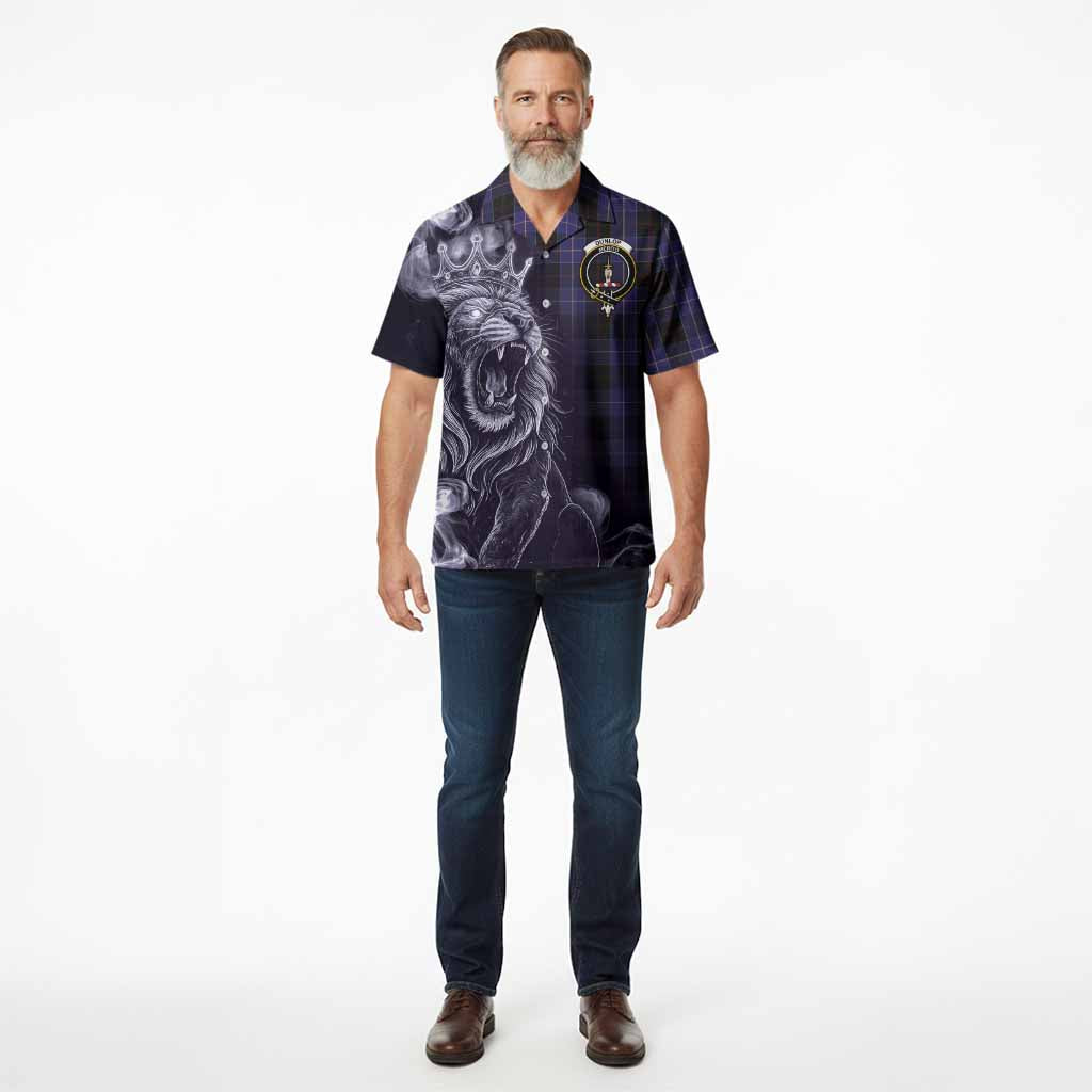 Dunlop Tartan Hawaiian Shirt Roaring Lion Heritage