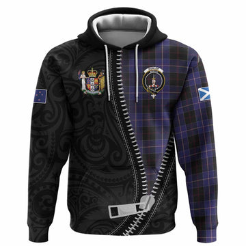 Dunlop Tartan Hoodie New Zealand Pattern Unique Zipper Stylized