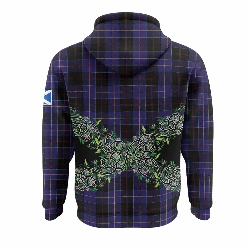 Dunlop Tartan Hoodie Thistle Scottish Spirit