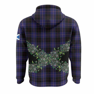 Dunlop Tartan Hoodie Thistle Scottish Spirit