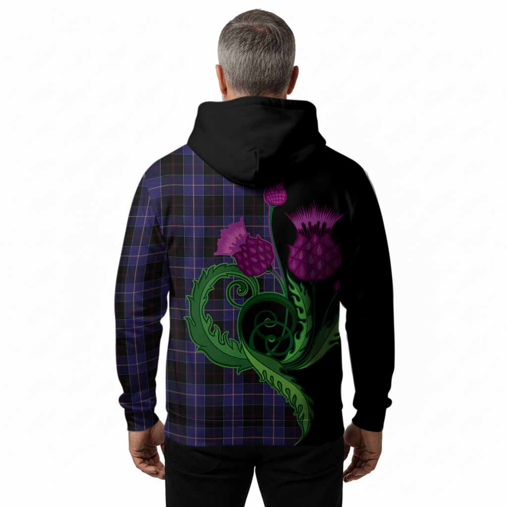 Dunlop Tartan Hoodie Traditional Scottish Thistle