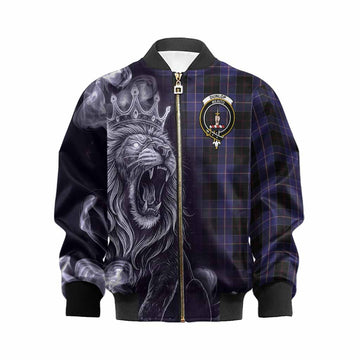 Dunlop Tartan Kid Bomber Jacket Roaring Lion Heritage