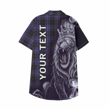 Dunlop Tartan Kid Hawaiian Shirt Roaring Lion Heritage