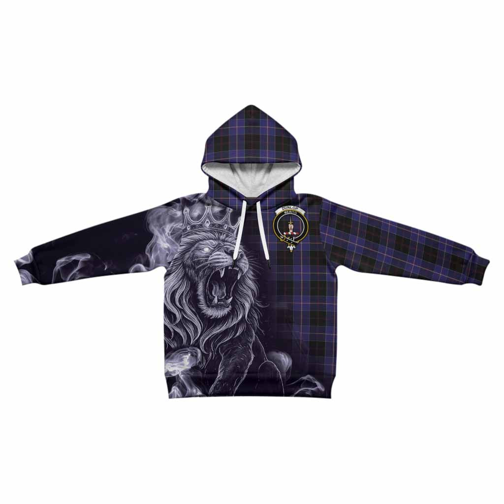 Dunlop Tartan Kid Hoodie Roaring Lion Heritage