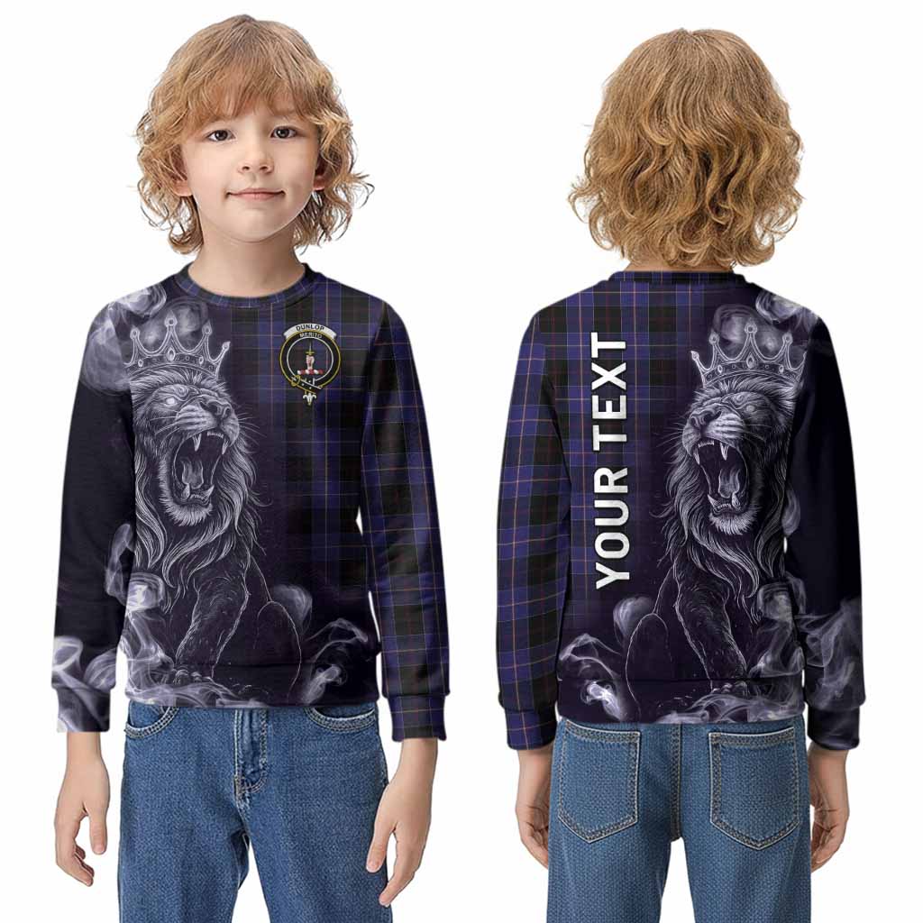 Dunlop Tartan Kid Knitted Sweatshirt Roaring Lion Heritage
