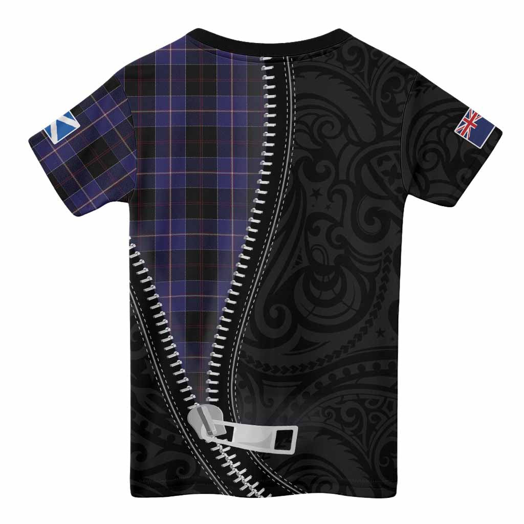 Dunlop Tartan Kid T-shirt New Zealand Pattern Unique Zipper Stylized