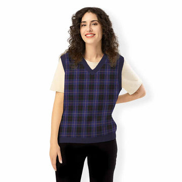 Dunlop Tartan Knitted V-Neck Vest