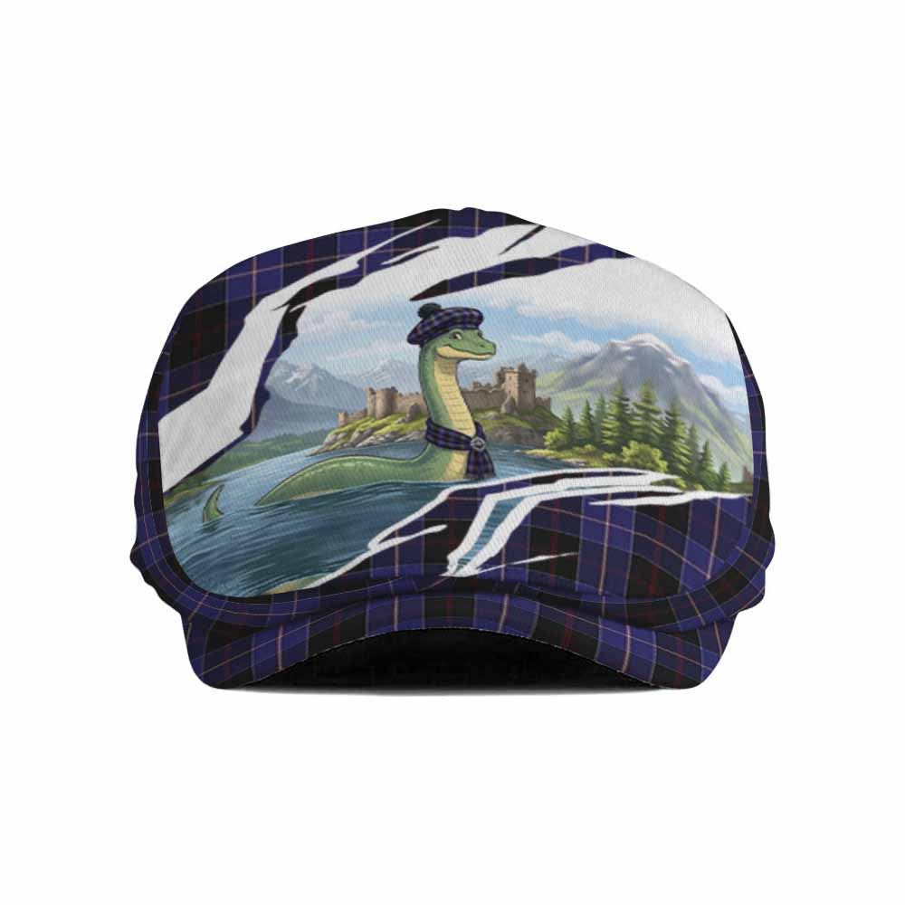 Dunlop Tartan Loch Ness Monster Scottish Heritage Art Flat Cap, Jeff Cap