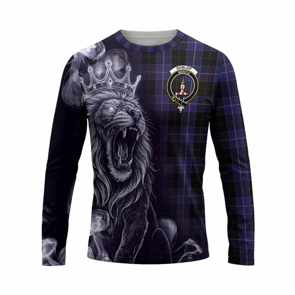 Dunlop Tartan Long Sleeve T-Shirt Roaring Lion Heritage