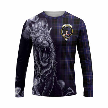 Dunlop Tartan Long Sleeve T-Shirt Roaring Lion Heritage