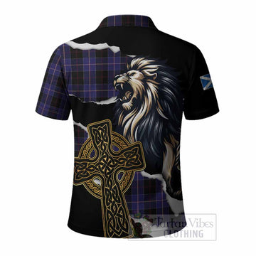 Dunlop Tartan Scottish Polo Shirt Lion Celtic Heritage