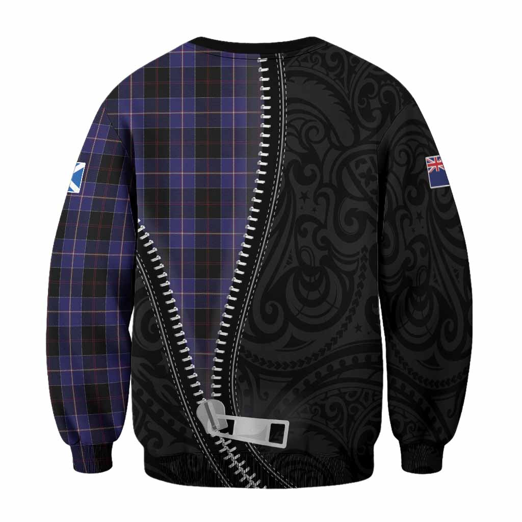 Dunlop Tartan Sweatshirt New Zealand Pattern Unique Zipper Stylized