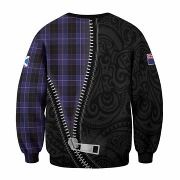 Dunlop Tartan Sweatshirt New Zealand Pattern Unique Zipper Stylized
