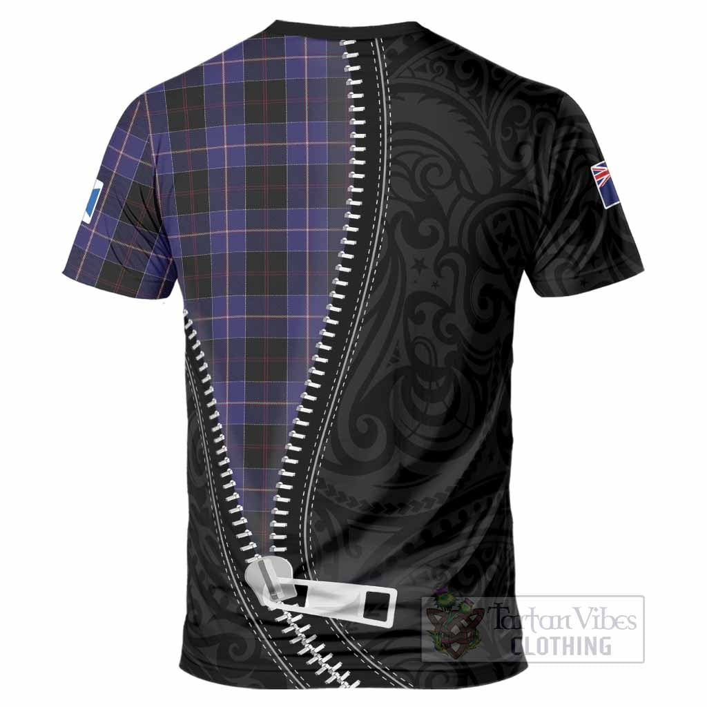Dunlop Tartan T-Shirt New Zealand Pattern Unique Zipper Stylized