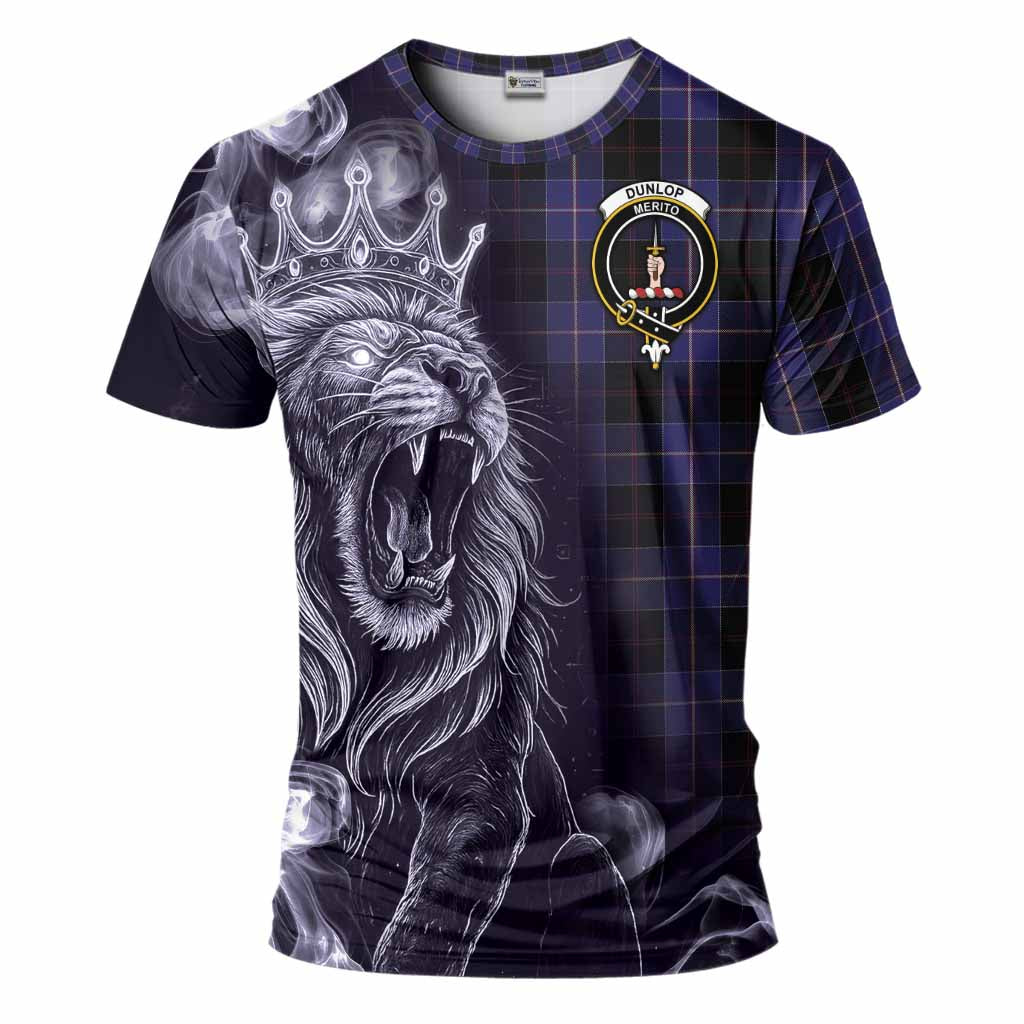 Dunlop Tartan T-Shirt Roaring Lion Heritage