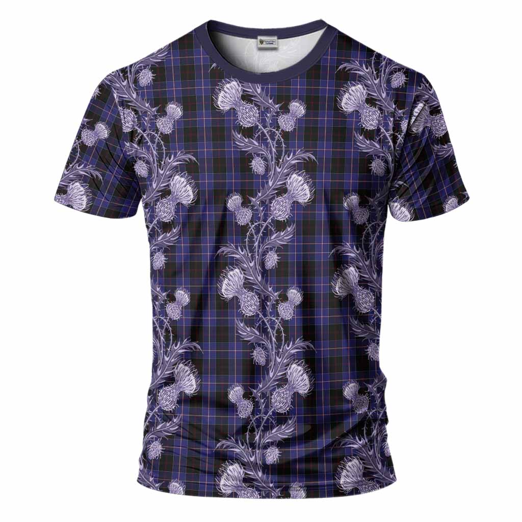 Dunlop Tartan T-Shirt Seamless Scottish Thistle Flowers