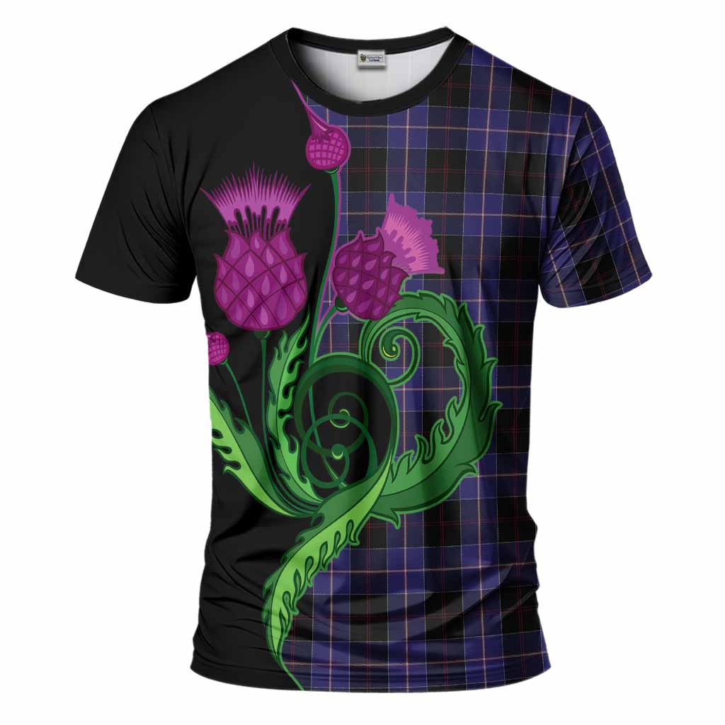 Dunlop Tartan T-Shirt Traditional Scottish Thistle