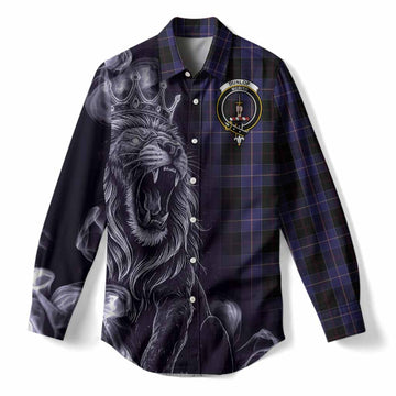 Dunlop Tartan Women Casual Shirt Roaring Lion Heritage
