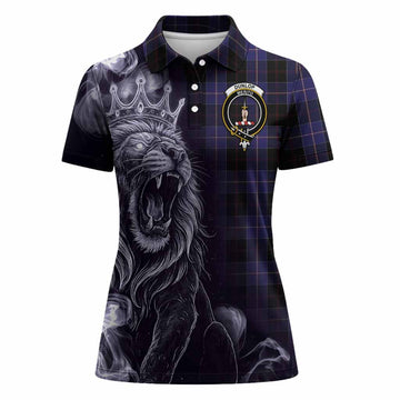 Dunlop Tartan Women Polo Shirt Roaring Lion Heritage