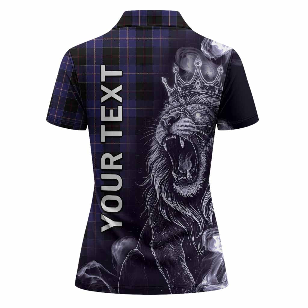 Dunlop Tartan Women Polo Shirt Roaring Lion Heritage