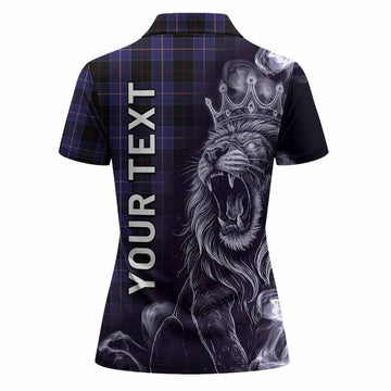 Dunlop Tartan Women Polo Shirt Roaring Lion Heritage