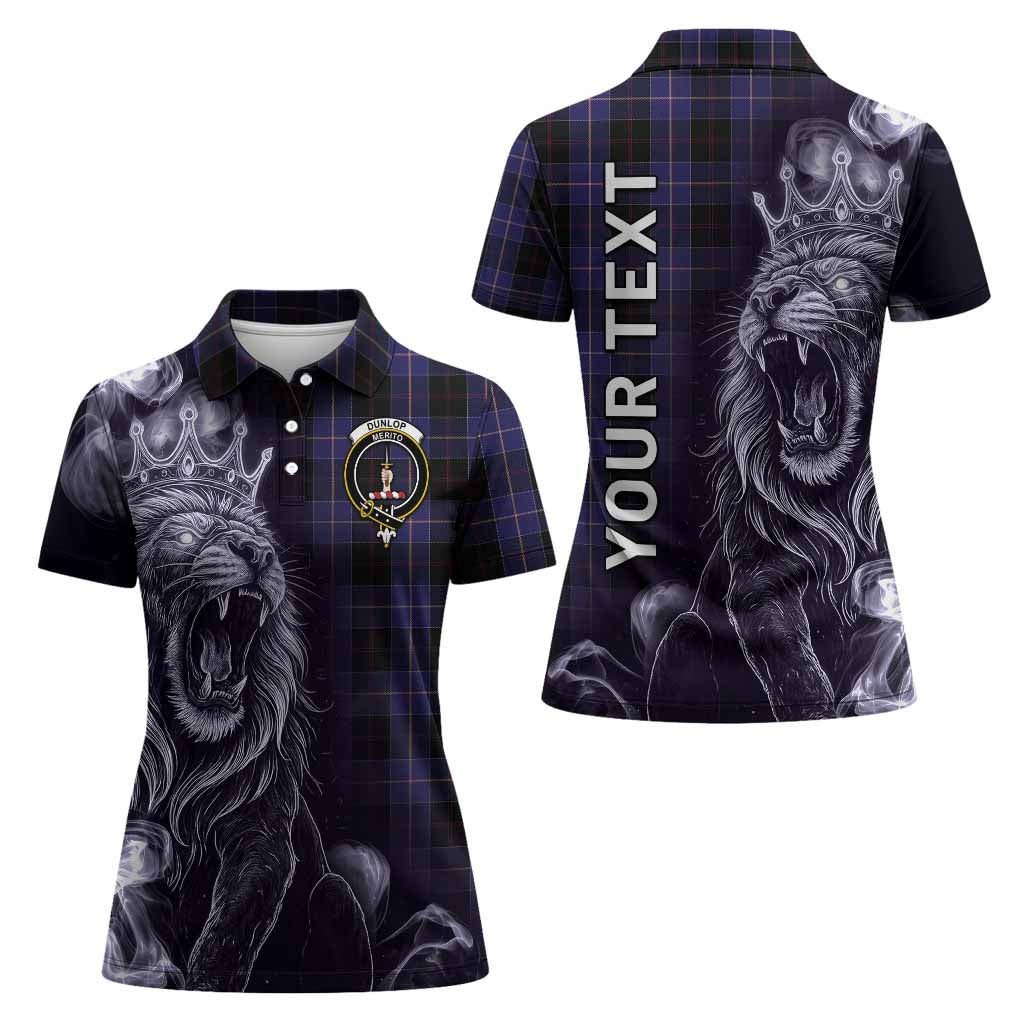 Dunlop Tartan Women Polo Shirt Roaring Lion Heritage