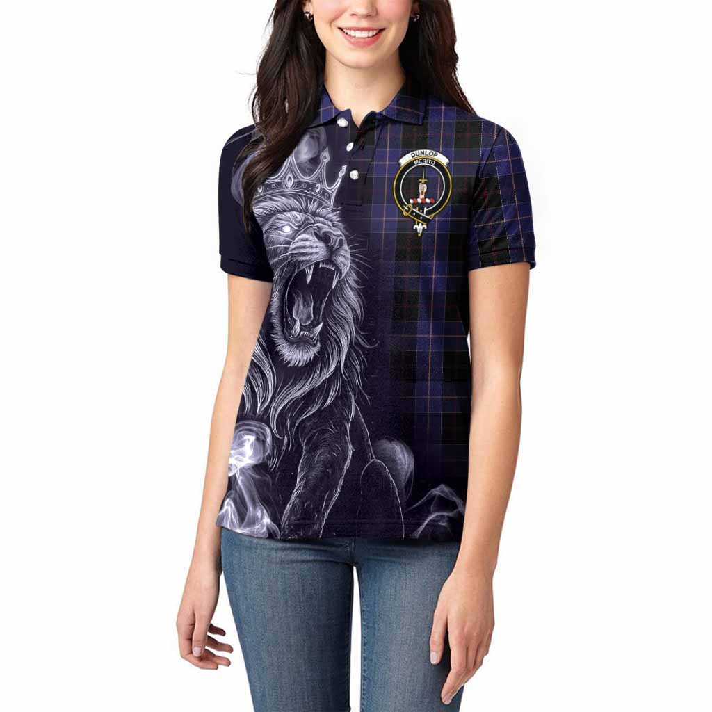 Dunlop Tartan Women Polo Shirt Roaring Lion Heritage