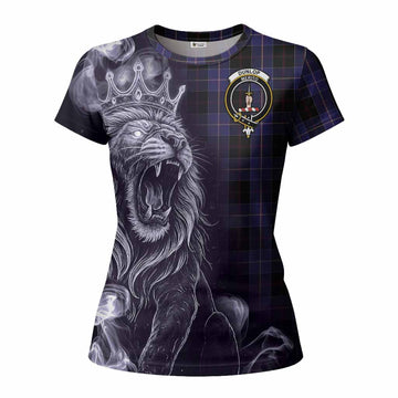 Dunlop Tartan Women T shirt Roaring Lion Heritage