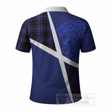Dunlop The Scottish Football Crest Polo Shirt Lion-Tartan Army