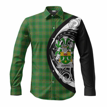 Dunphy Irish Clan Long Sleeve Button Shirt Celtic Circle Style Men's Shirt S - Tartan Vibes Clothing