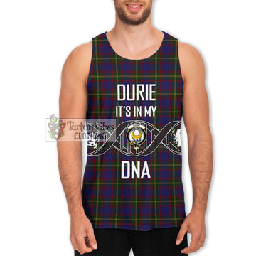 Durie Tartan Men's Tank Top with Family Crest DNA In Me Style Men - Tartan Vibes Clothing