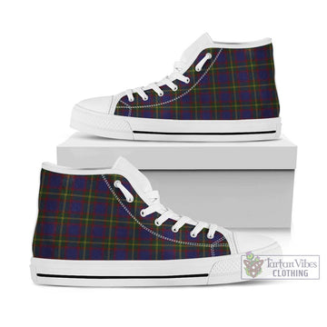 Durie Tartan High Top Shoes Kid High Top - White Sole - Tartan Vibes Clothing
